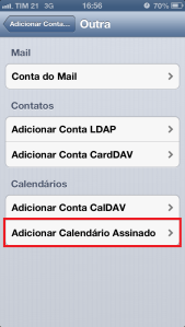 Calendario Assinado - iPhone
