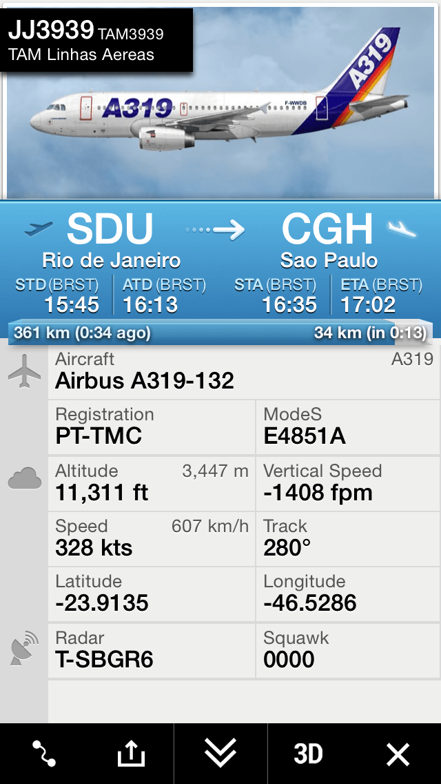 Informações do Voo